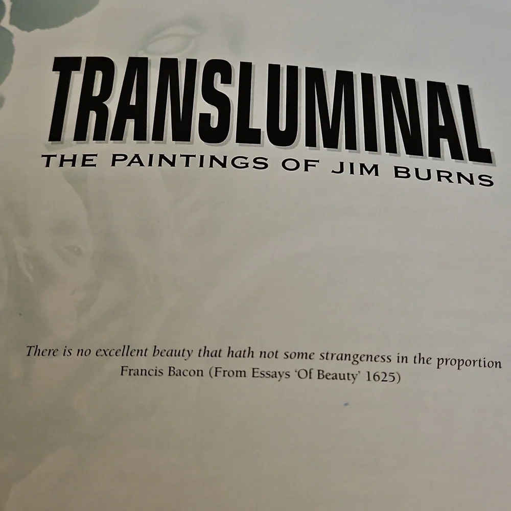 Transluminal The Paintings of Jim Burns 1999 Collectible Paperback Book